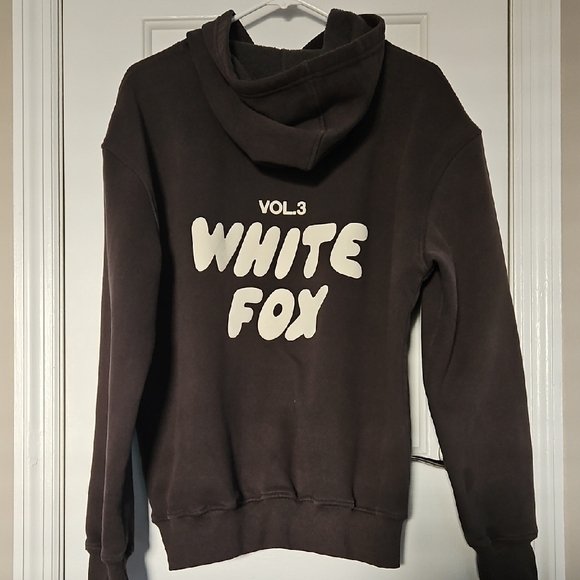White Fox Dark Grey Hoodie - Picture 3 of 4